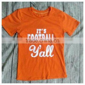 Boy's orange football stylish t T-shirt