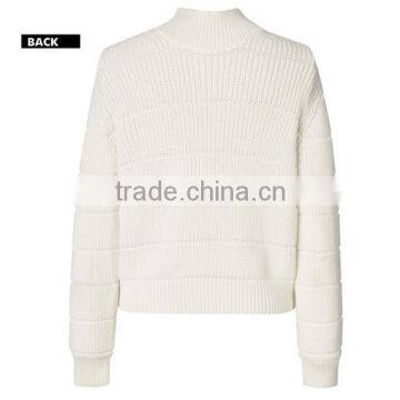 Most Popular New Design Woman Merino Wool Bomber Blank Jacket Sweater With Zipper photo-4