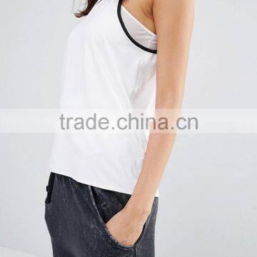 Guangzhou Shandao OEM Wholesale Casual Summer 95% Cotton 5% Spandex Women Seamless Sexy Breathable Quick Dry Slim Fit Tank Top photo-4