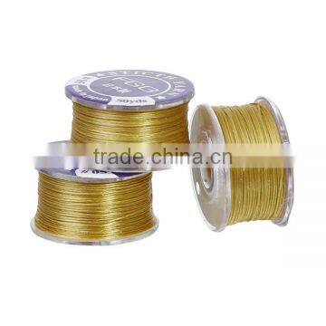 Findings Golden 0.2mm Nylon Jewelry Thread Cord