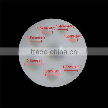Cheap Wholesale Round White 8.4cm Silicone Resin Mold photo-3