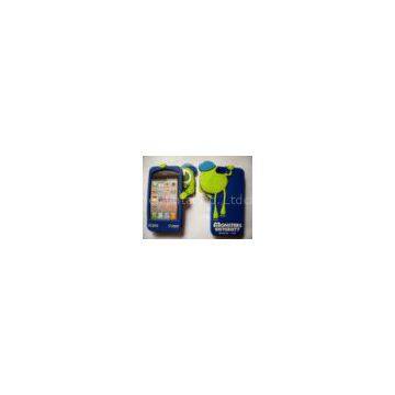 Monsters University Phone Case 3D Silicone Mobile Covers For Iphone 4 / 4S
