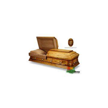 China Good Quality Solid Wood Casket Wood Coffin photo-2