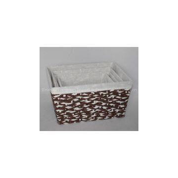 Hand Woven Paper Rope Storage Basket