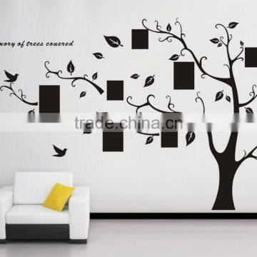 Black Family Photo Frame Tree Wall Sticker Room Decor Wall Decal Removable