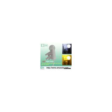 Lovely figure energy saving LED wall lamp night light