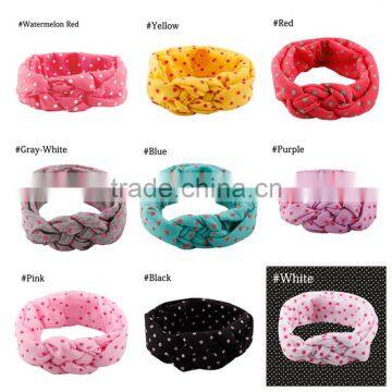Baby Toddler Soft Girl Kids Cross Hairband Turban Knitted Knot Headband Headwear Hair Bands Hair Accessories