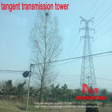 MEGATRO 220KV 2D3 SJC3 double circuit tangent transmission tower