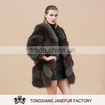 2016 winter new fashion real fur clothes hot sale fur jacket ladies overcoat designs