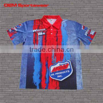 Professional team wear sublimated racing pit crew wholesale