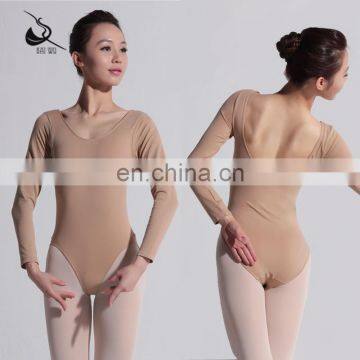 116141067 Nude Leotard Long Sleeve Leotard