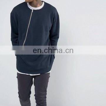 CHEFON Assymetric Zip Oversized Sweatshirt Factory