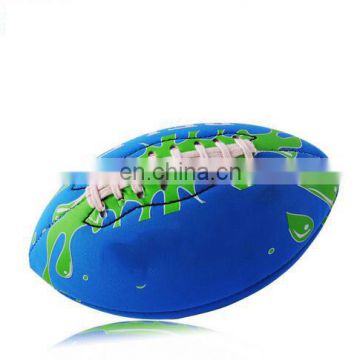 Cheap custom logo neoprene rugby ball / American football