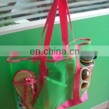 High Quality Clear PVC Mesh Beach Bag