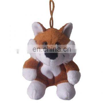 China factory supplier 12cm fox keychian plush toys