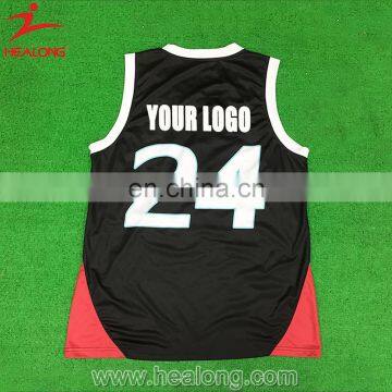 2017 Healong Sportswear Customized Team Wholesale Best Sublimation Basketball Jersey Custom Logo Design Latest Basketball Jerse photo-2