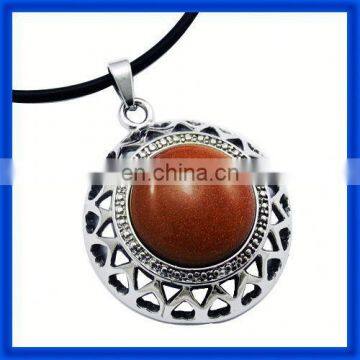 Stylish style factory price jewelry ruby stone stainless steel pendant