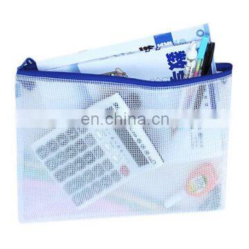 A3,B4,A4,B5,A5,A6,B6 Plastic Clear File Folder Wholesale Custom Mesh Document Bag With Zipper for Documents and Receipt photo-3
