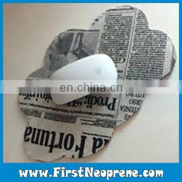 The Newspaper Cloud Cutting Wedding Gift Mouse Mat