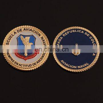 3D eagle gold challenge coin