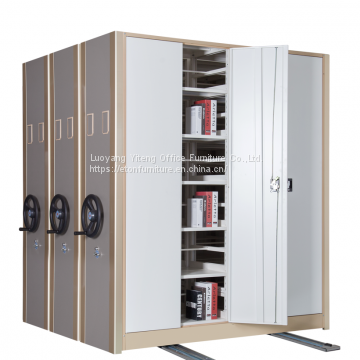 Library Trackless Metal Mobile Office Filing Compactor Cabinet Shelves photo-5