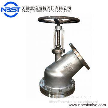 DN300 Stainless Steel SS304 Angle Globel Valve For Acid