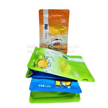 Aluminum Foil Lined Side Gusset Flat Bottom Plastic Chinese Wolfberry Packaging Bag With Double Zipper photo-4