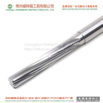 WTFTOOLS High Precision Machining Solid Carbide Reamer for Aluminum Alloy