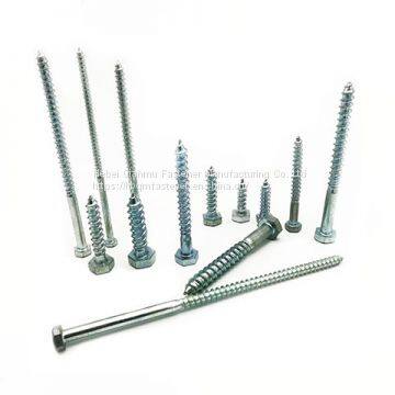 Hex Head Wood Screw DIN571 Zinc Plated Carbon Steel Wood Screw photo-3