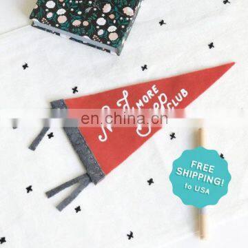 wholesale selling felt flag banner printed and custom