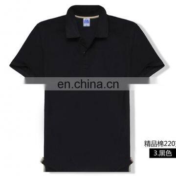 Custom Print Embroidery Logo Blank Unisex Plus Size Women Men Basic Plain CVC Polo T Shirts photo-3