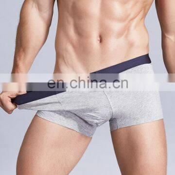Mens Boxer Briefs No Ride-up Men's Underwear Boxer Briefs Cotton Mid-waist Seamless Underwear Men photo-3