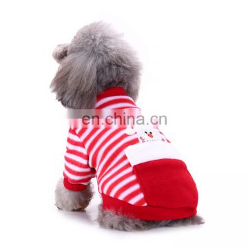 Holiday warm outfits santa dog clothes christmas for cats dogs