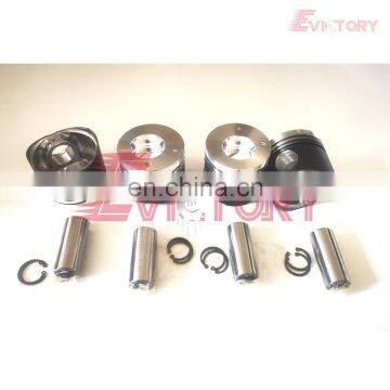 For Mitsubishi excavator engine K4F piston include piston pin and clip