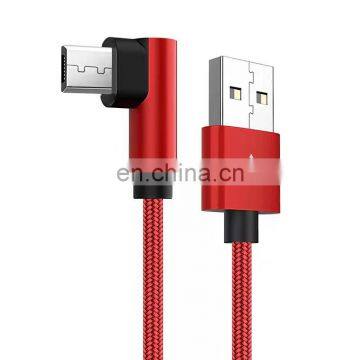 aluminum alloy elbow charging cable sale products micro usb charging cable for android