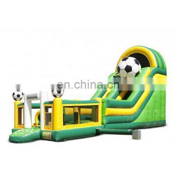 Inflatable Soccer Theme Jumping Castle Slide Playground Amusement Park Slide