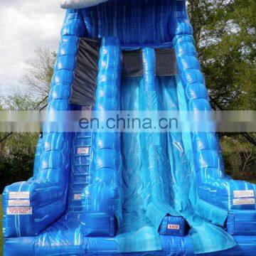 Riptide Double Lane Slip n Slide Tall Inflatable Waterslide Giant Commercial Blue Marble Water Slip and Slide photo-6
