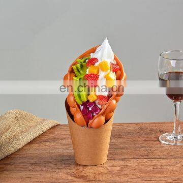Simulation Eggettes Puff Ice Cream Hongkong Egg Waffle Bubble Waffles Sample Window Display Fake Food Props Model photo-2