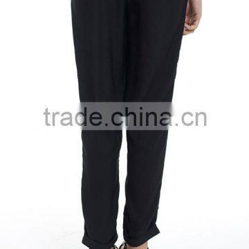 High Quality Women's Turn-up Cuff Fashin 3/4 Long Pants photo-2
