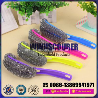 high cleaning capacity stainless steel cleaning pot brush