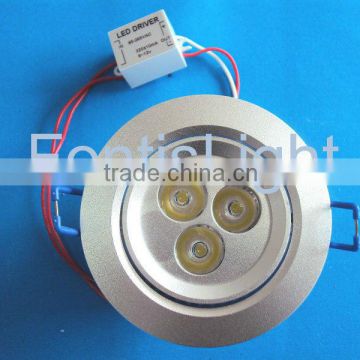 3x1W led Downlights for residential lighting and commercial lighting