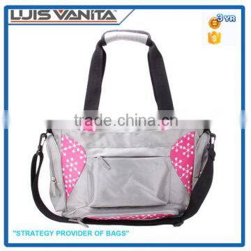 Trendy Silver 1680D Handbag Diaper Bag
