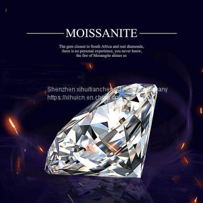 0.1CT to 7CT D Color FL Round Brilliant Cut Moissanite Diamond Stone Test Positive Lab Synthetic Diamond With a Waist Code and Certificate