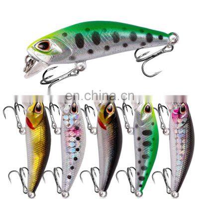 Bestselling Submerged Minoluya Bait 4.5cm/3.5g Perch Bionic Bait 5 Color Plastic Hard Bait
