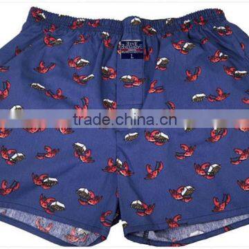 Lobster Underwear, boxer short Hot Style Fashion Wholesale Sexy Men Underwear sex boxer hot mens boxer short