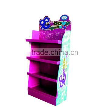 Corrugated advertising cardboard display rack