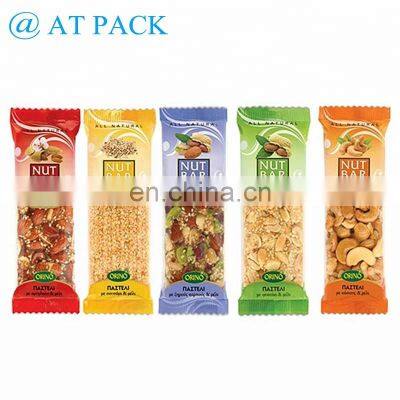 Back Sealing Customized Bag Food Grade Plastic Granola Bar Wrapper For Chocolate/Energy Bar Packaging photo-2