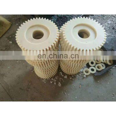 Stocked new type high speed small diameter nylon spur rolling gear plastic