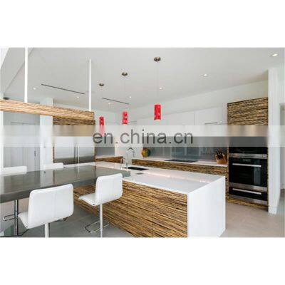 Hot Selling Modern Wood Veneer Kitchen Cabinet Modern Kitchen Cabinets