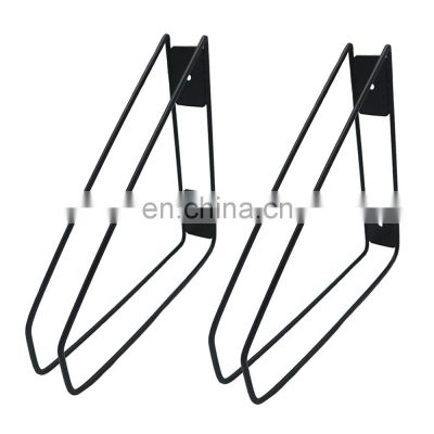 Shelf Brackets Heavy Duty Floating Shelf Bracket for Open Shelving Black Metal L Angle Wall Brackets for Large Shelves